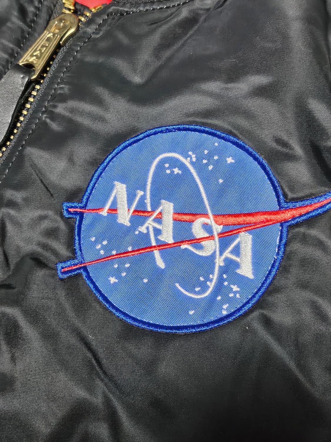 알파인더스트리 NASA MA-1 봄버 자켓 블랙 XS 상품이미지2