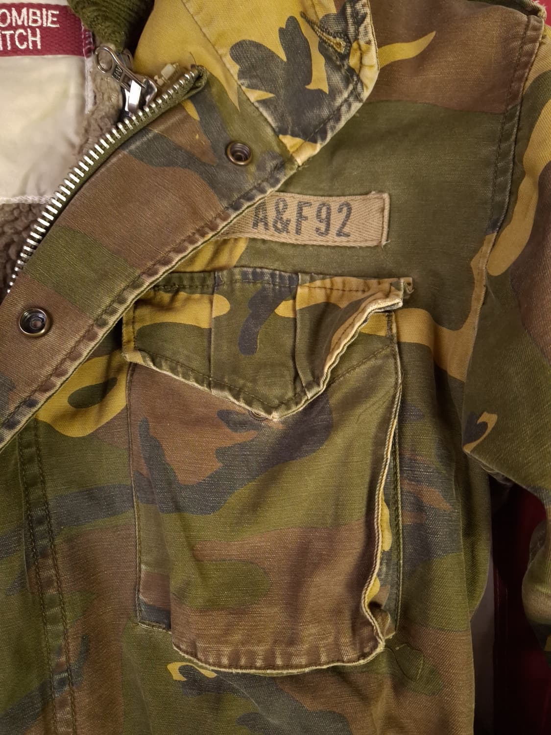 오리지날 아베크롬비 카모 M-65 필드야상 라이너 셋트 상품이미지2