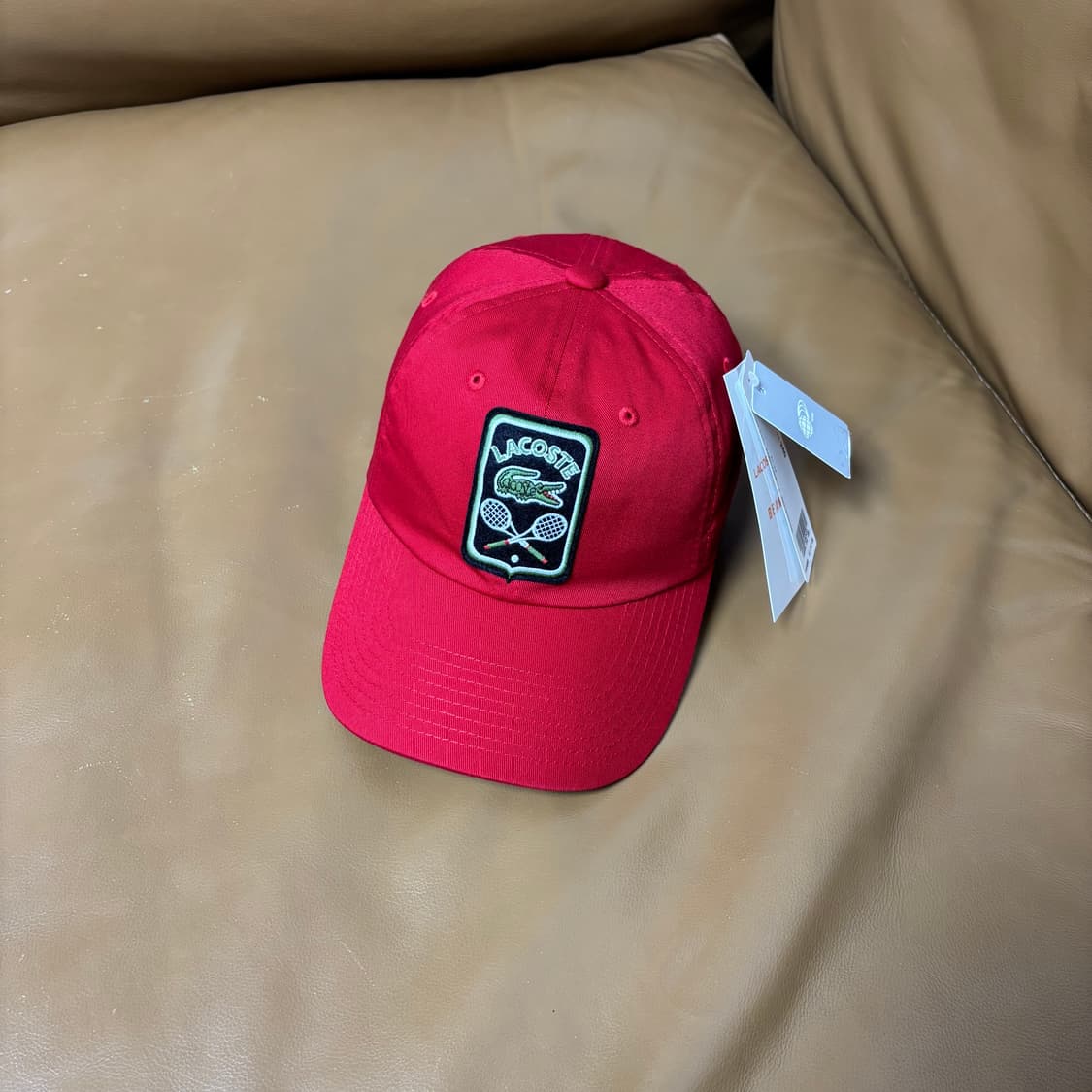 빔즈 빔스 라코스테 6패널 볼캡 모자 테니스 클럽 레드 상품이미지1