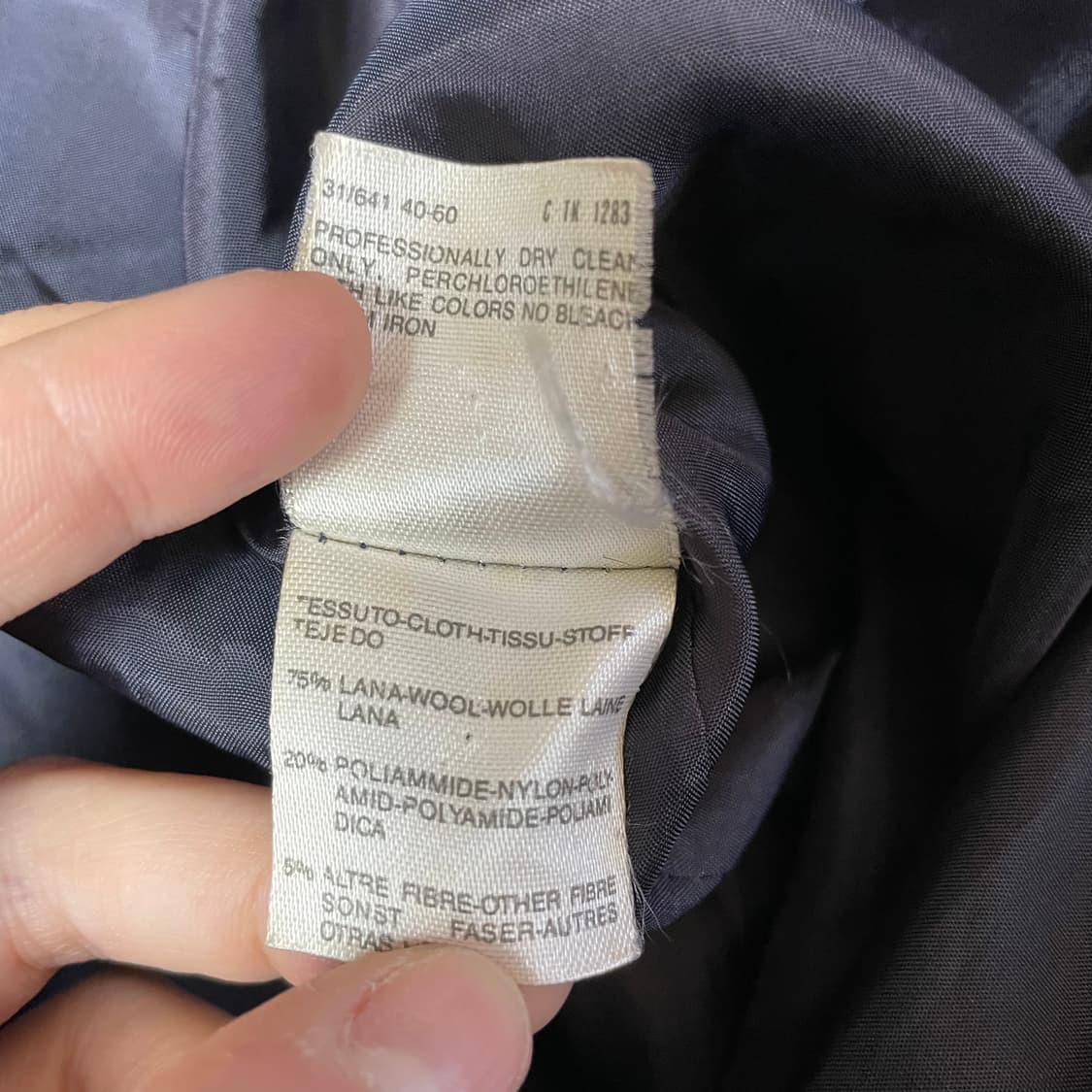 막스마라 네이비 더블 버튼 하프 숏 코트 상품이미지6