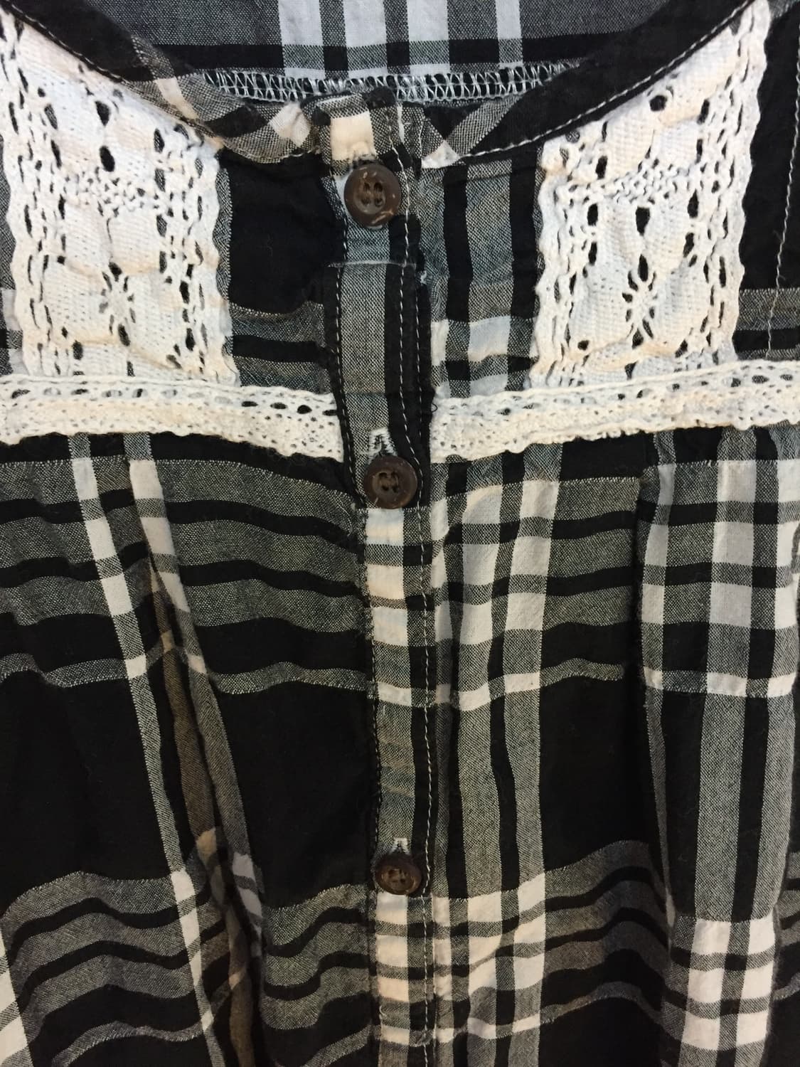 모리걸 레이어드 레이스체크원피스 상품이미지4