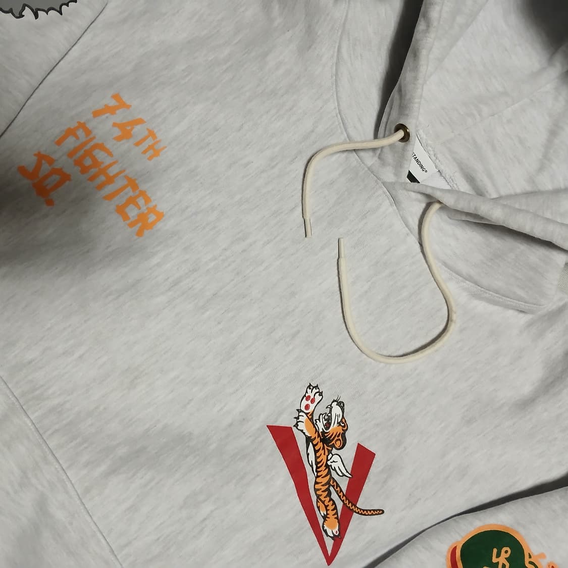 아웃스탠딩 원단 튼튼 호랑이 플라잉타이거 후드티 후디 상품이미지4