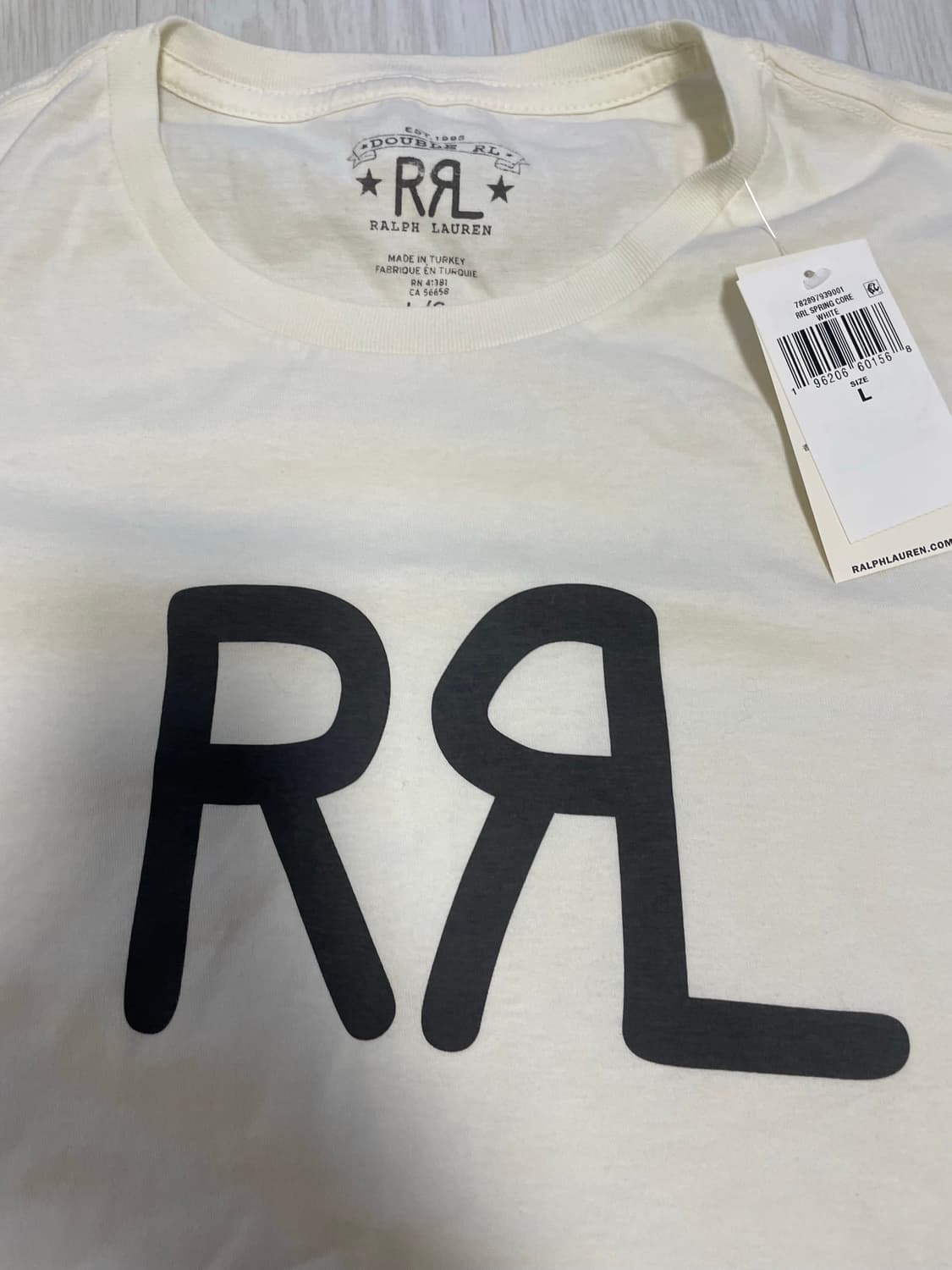 rrl 랜치로고 티셔츠 새상품 라지 100-105 더블알엘 상품이미지2