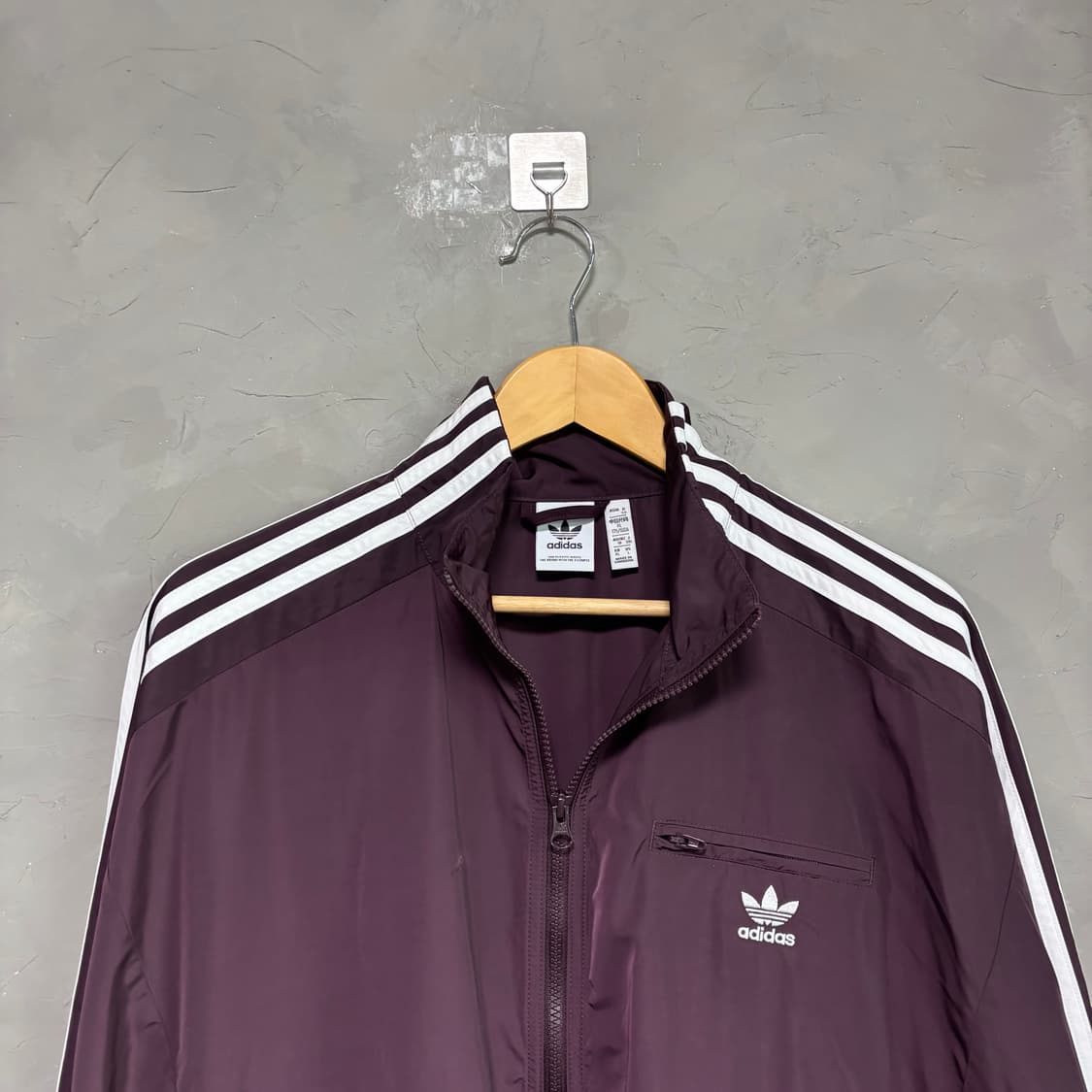 아디다스 파이어버드 클래식 트랙탑 바람막이 버건디 상품이미지2