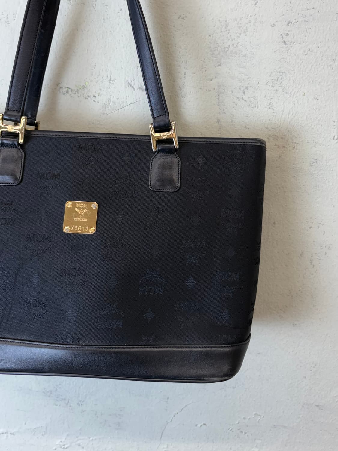 MCM 엠씨엠 빈티지 블랙 토트백 상품이미지3
