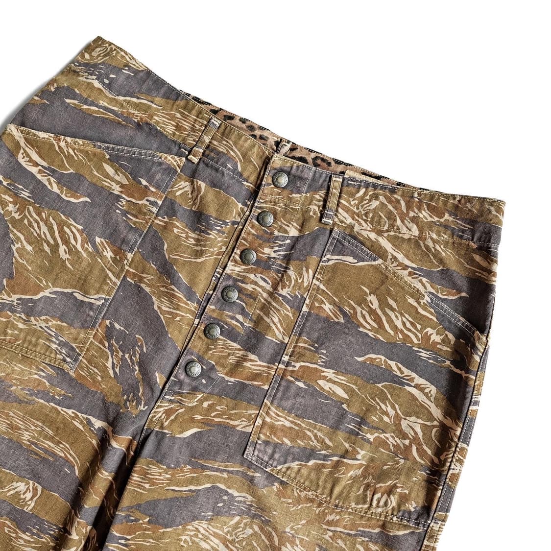 캐피탈 리버시블 카모 레오파드 숏츠 반바지 4사이즈 상품이미지3