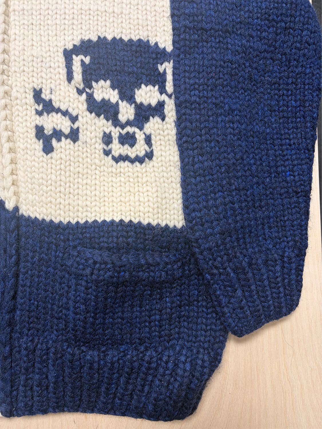 캐나다 핸드니팅 스컬 그래픽 코위찬 상품이미지8