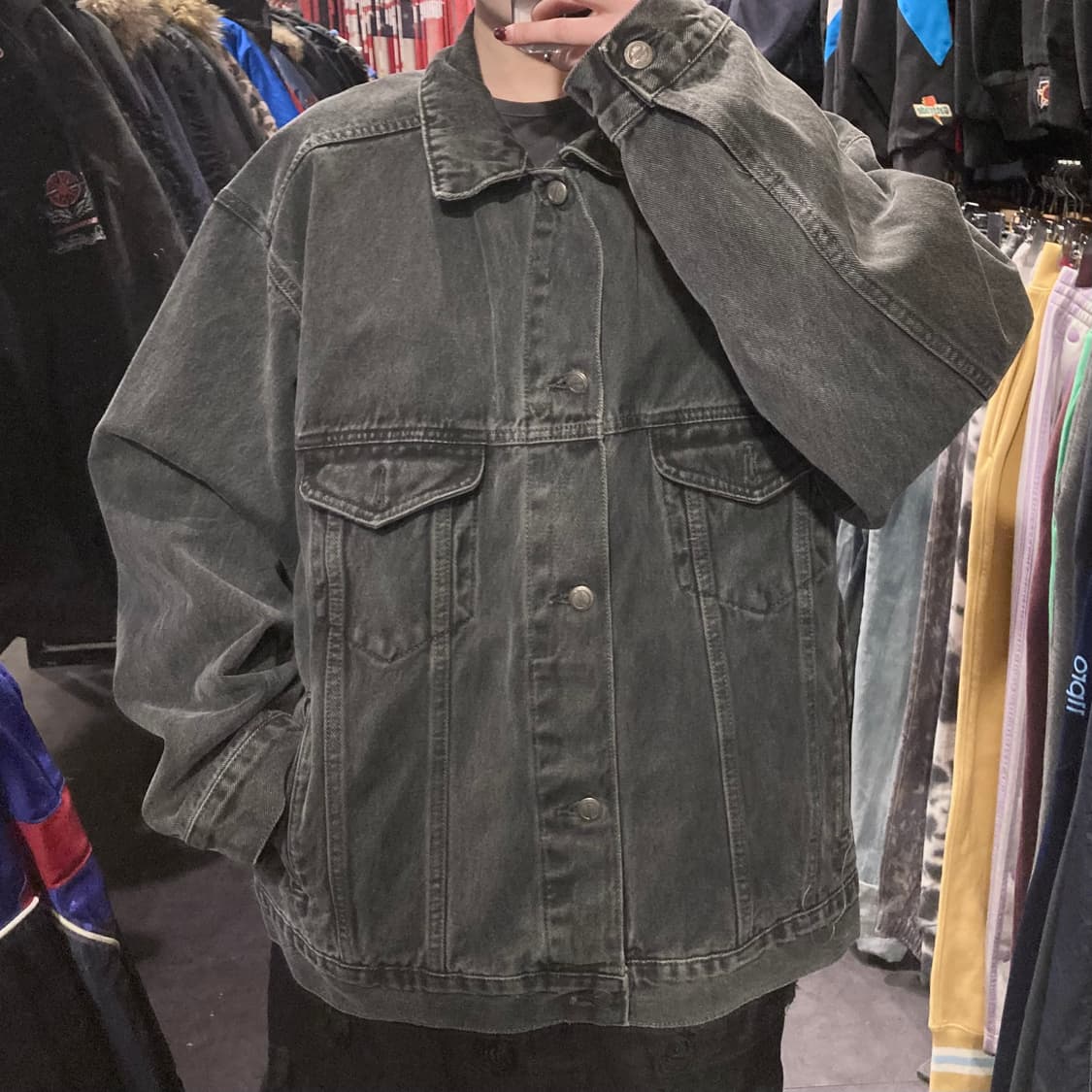 [IM] vtg 흑청 데님 자켓 상품이미지3