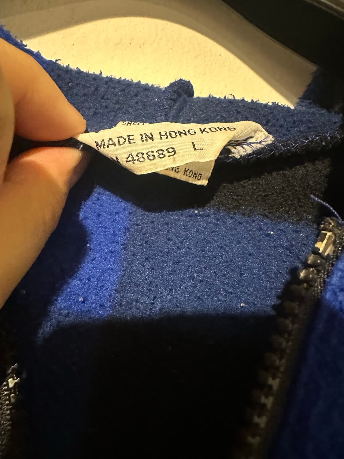 빈티지 90~00s 체크 플리스 후드집업  상품이미지3