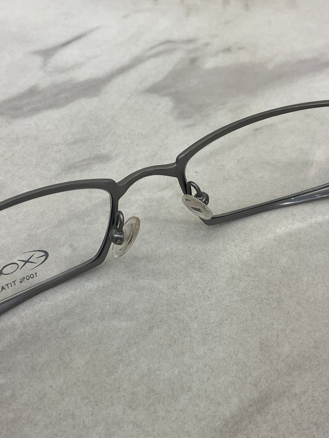 엑살토 Exalto 매트 실버 스퀘어 볼드 메탈테 안경 상품이미지4