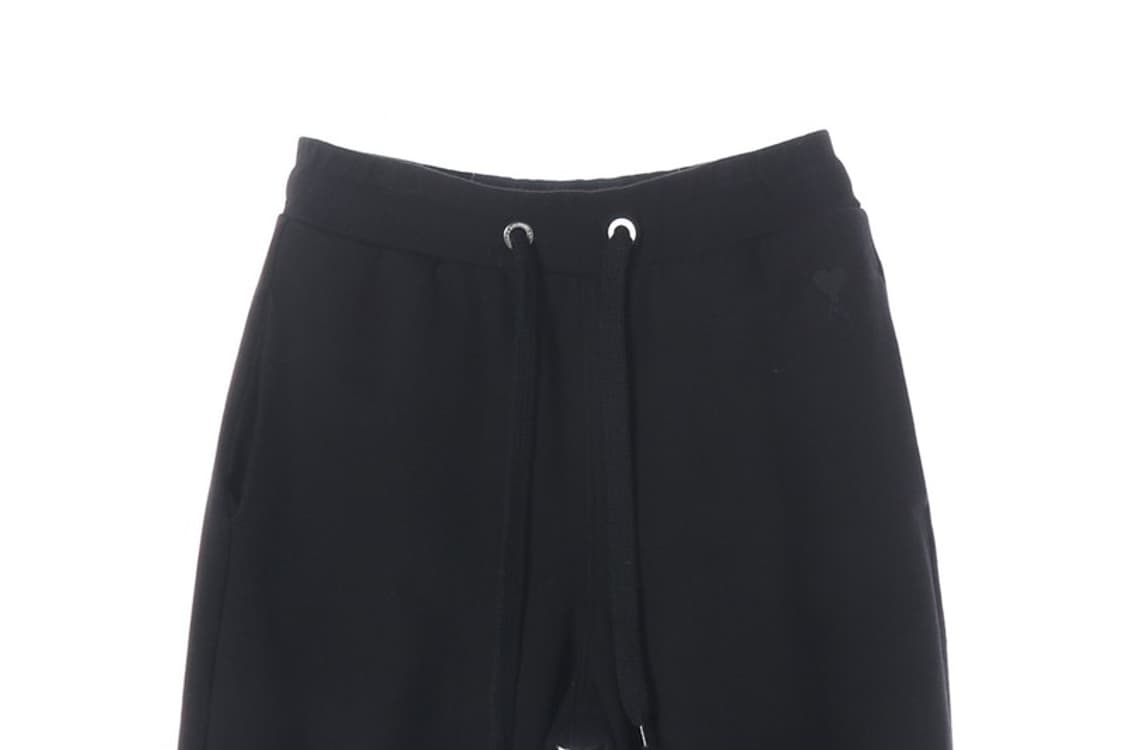 AMI 톤온톤 하트 로고 조거 스웨트 팬츠 블랙 S 상품이미지3