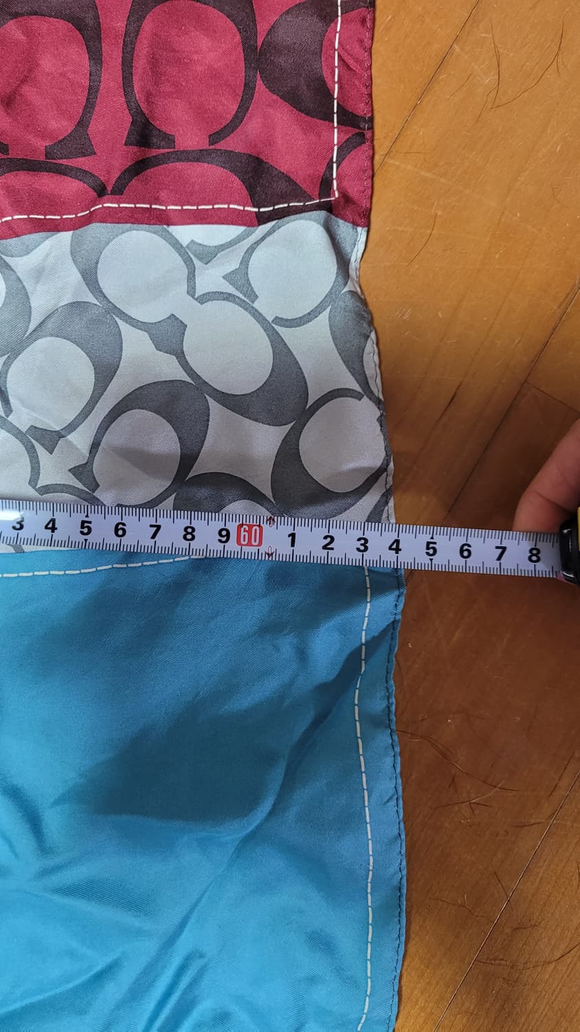 정품 코치 패치워크 실크 스카프 상품이미지9