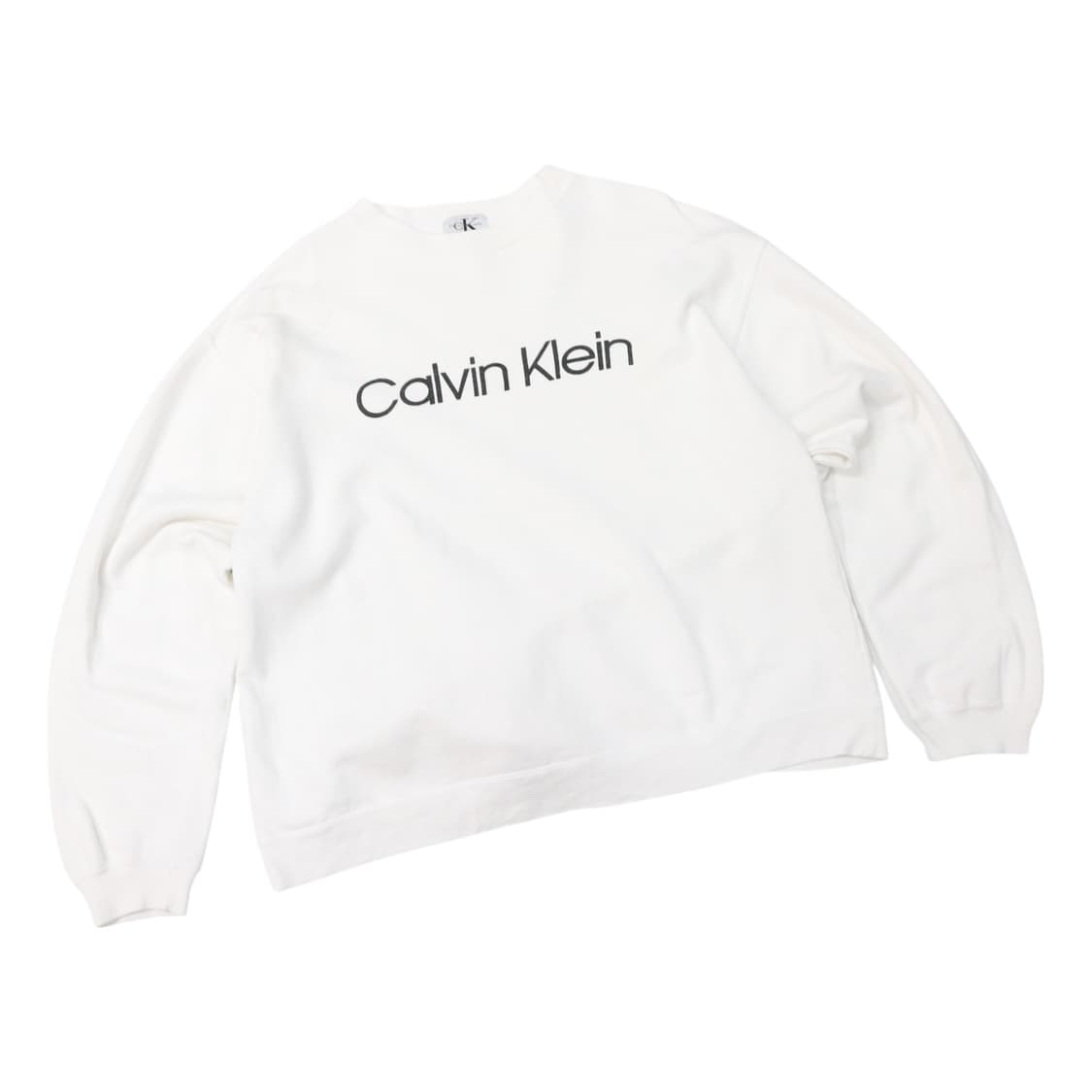 캘빈클라인 진스 오버사이즈 빅로고 크루넥 맨투맨 (M) 상품이미지1