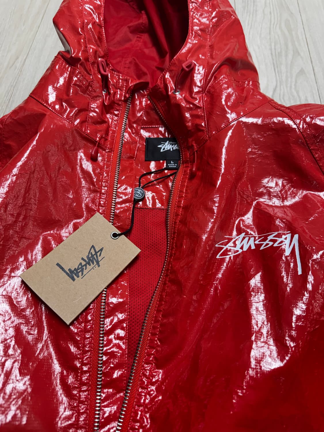 스투시 비치 쉘 자켓 L 상품이미지3