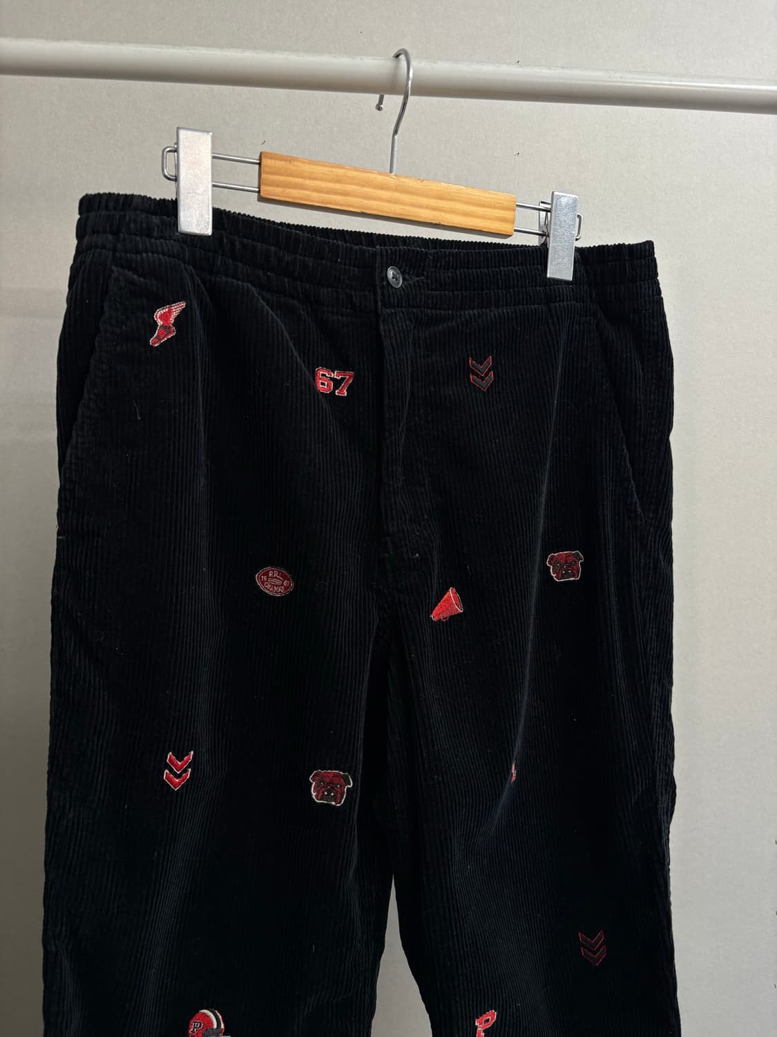 폴로 자수 코듀로이 팬츠 상품이미지1