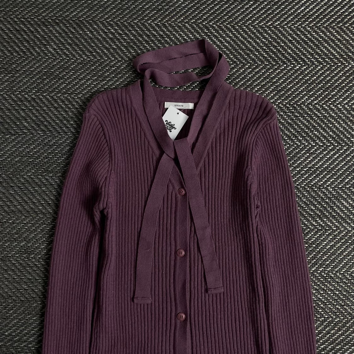 빈티지 우먼스 슬림핏 골지 초커 니트 y 3264 상품이미지4