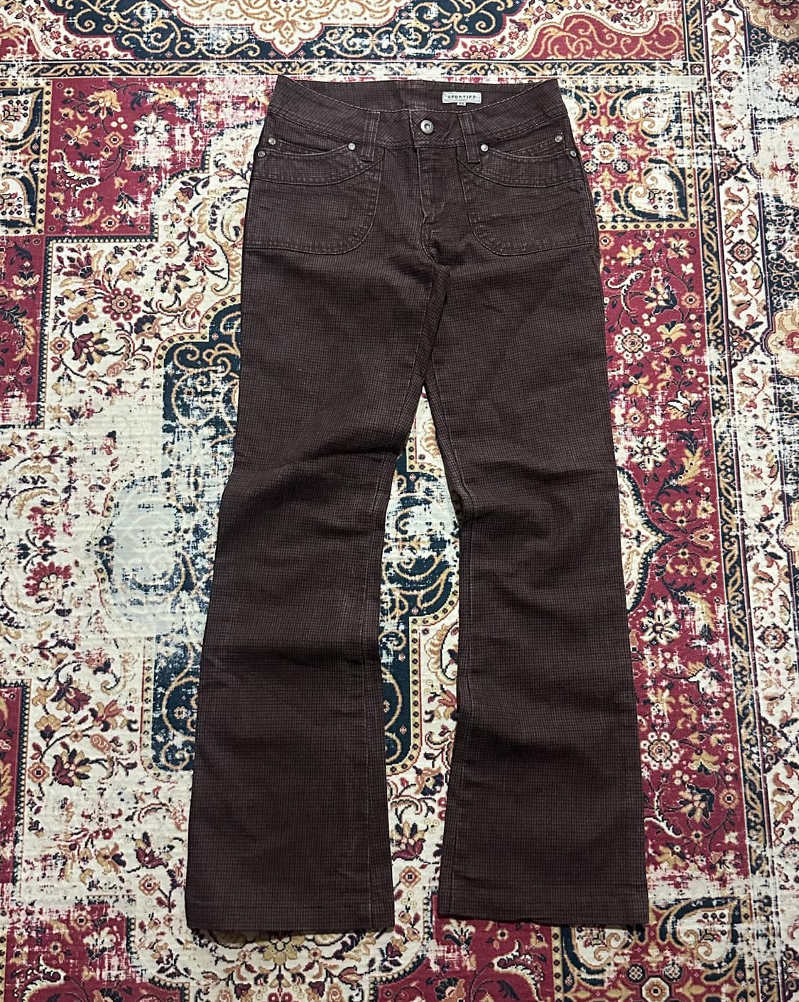 코이세이오st 체크패턴 부츠컷 팬츠  상품이미지1