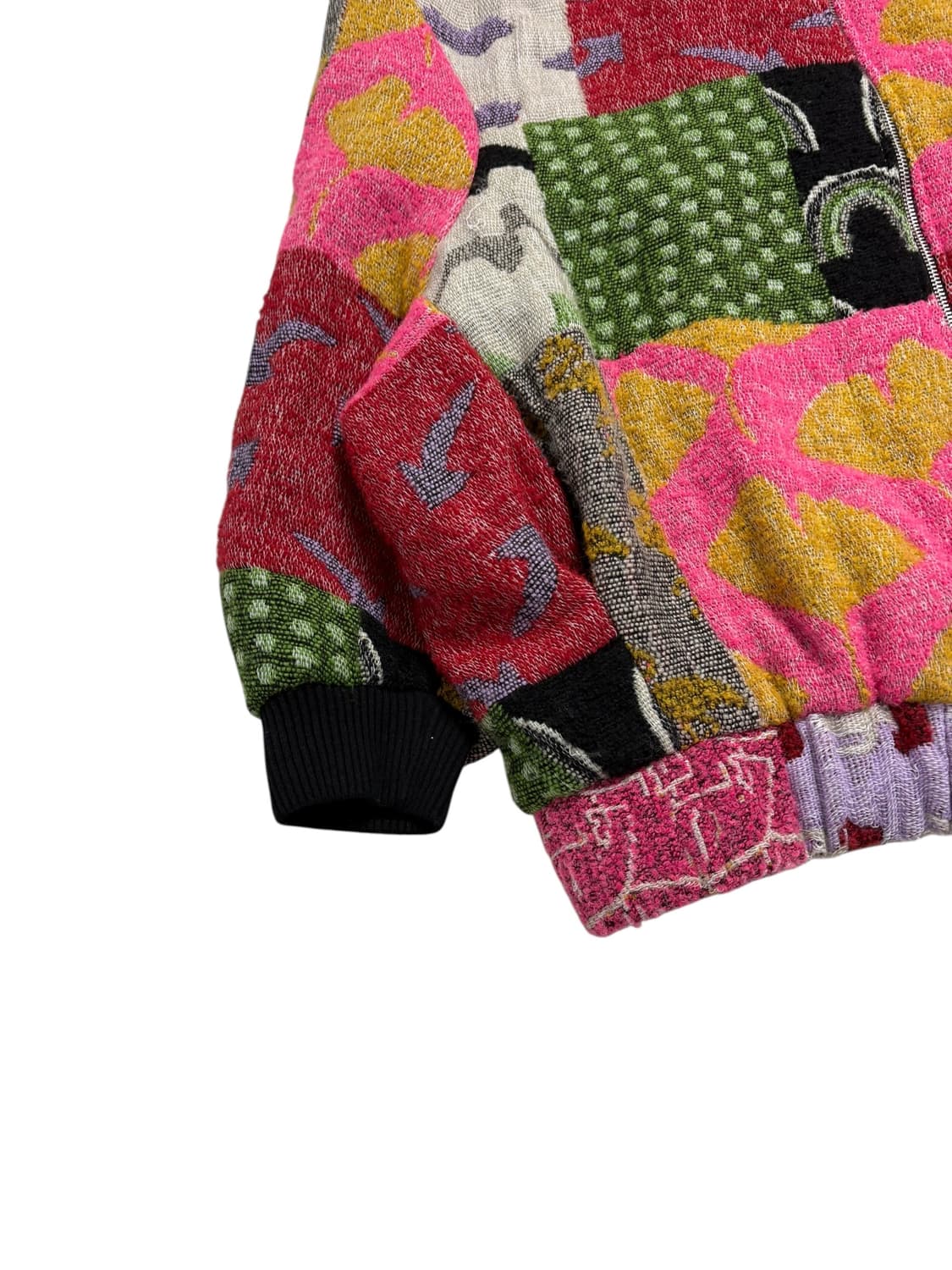 자라 울 혼방 패치워크 보머 재킷 상품이미지4