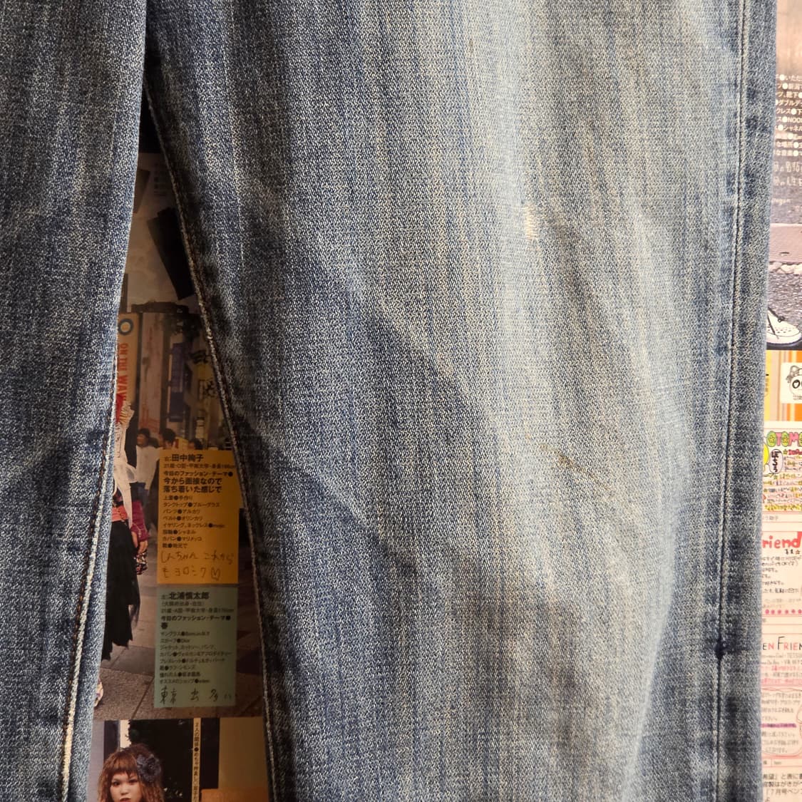 JPN 랭글러 연청 스트레이트 팬츠 . 상품이미지8