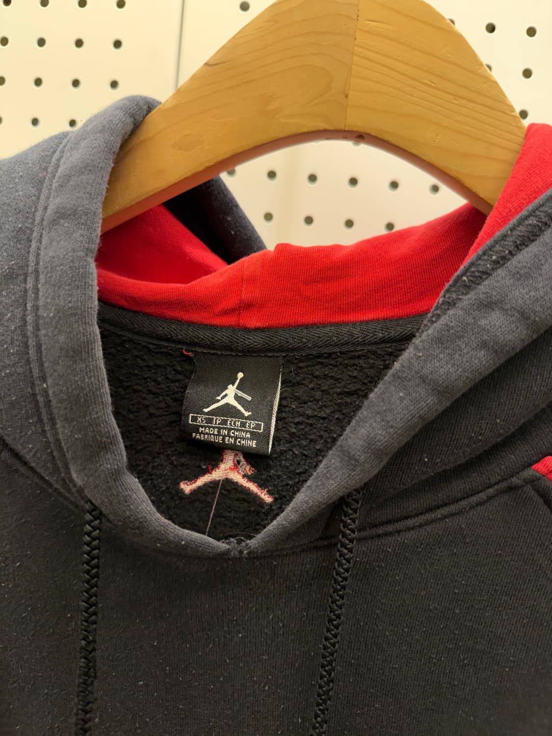 조던 점프맨 로고 기모 후드티 블랙 U1574 상품이미지5