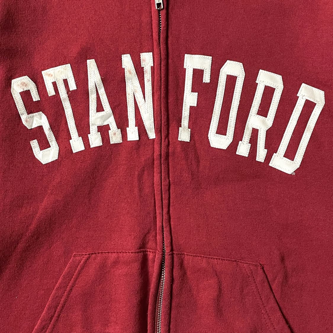 CHAMPION 챔피온 빈티지 레드 코튼 후드집업 A00429 상품이미지3