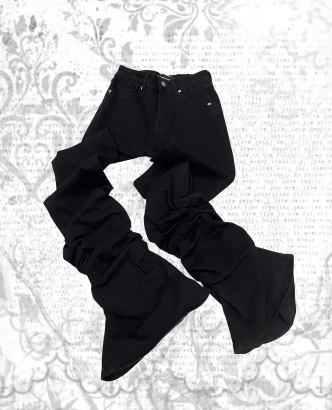 rick owens type stacked denim pants 상품이미지2