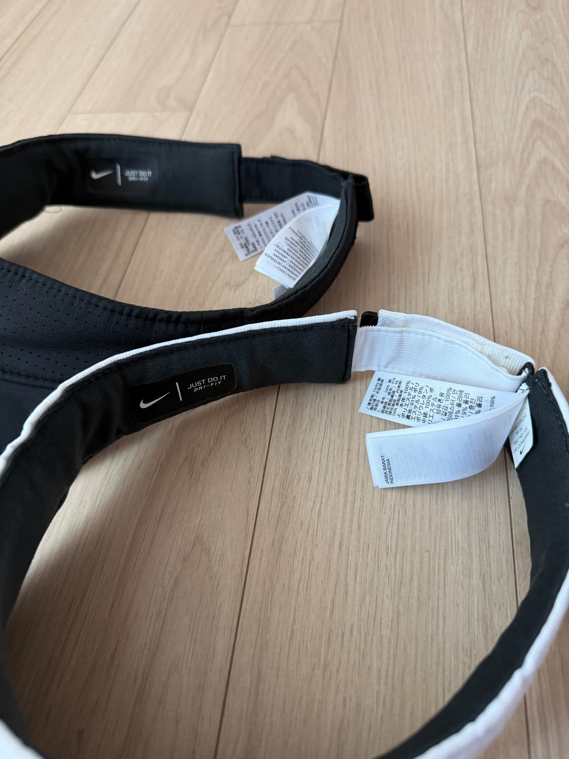 나이키 골프 스우시 선캡 선바이저 모자 화이트,블랙 상품이미지5