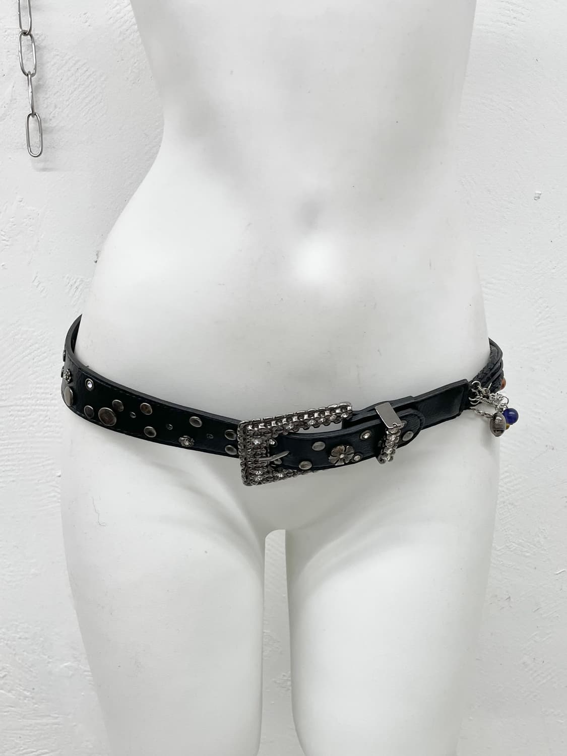 블랙페어리 레이어드 큐빅 스터드 버클 벨트 상품이미지3