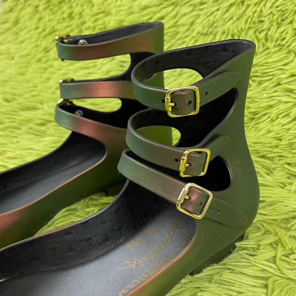 비비안 웨스트우드 앵글로매니아 멜리사 3-strap 젤리 발레 플랫 상품이미지4