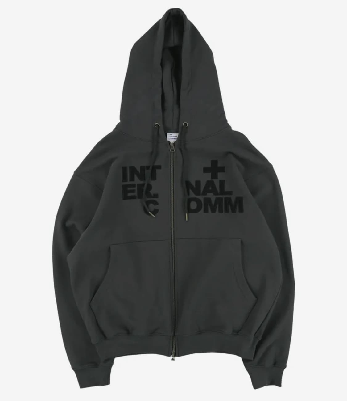 internal hooded zip-up_차콜 상품이미지1
