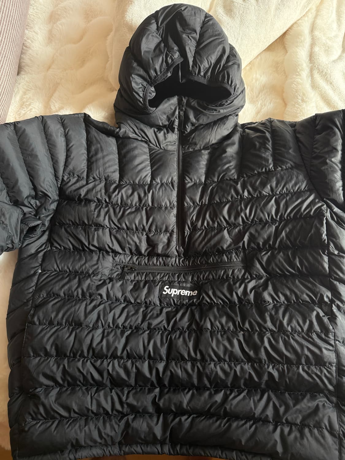 슈프림 블랙 경량 패딩 자켓 xl 상품이미지1