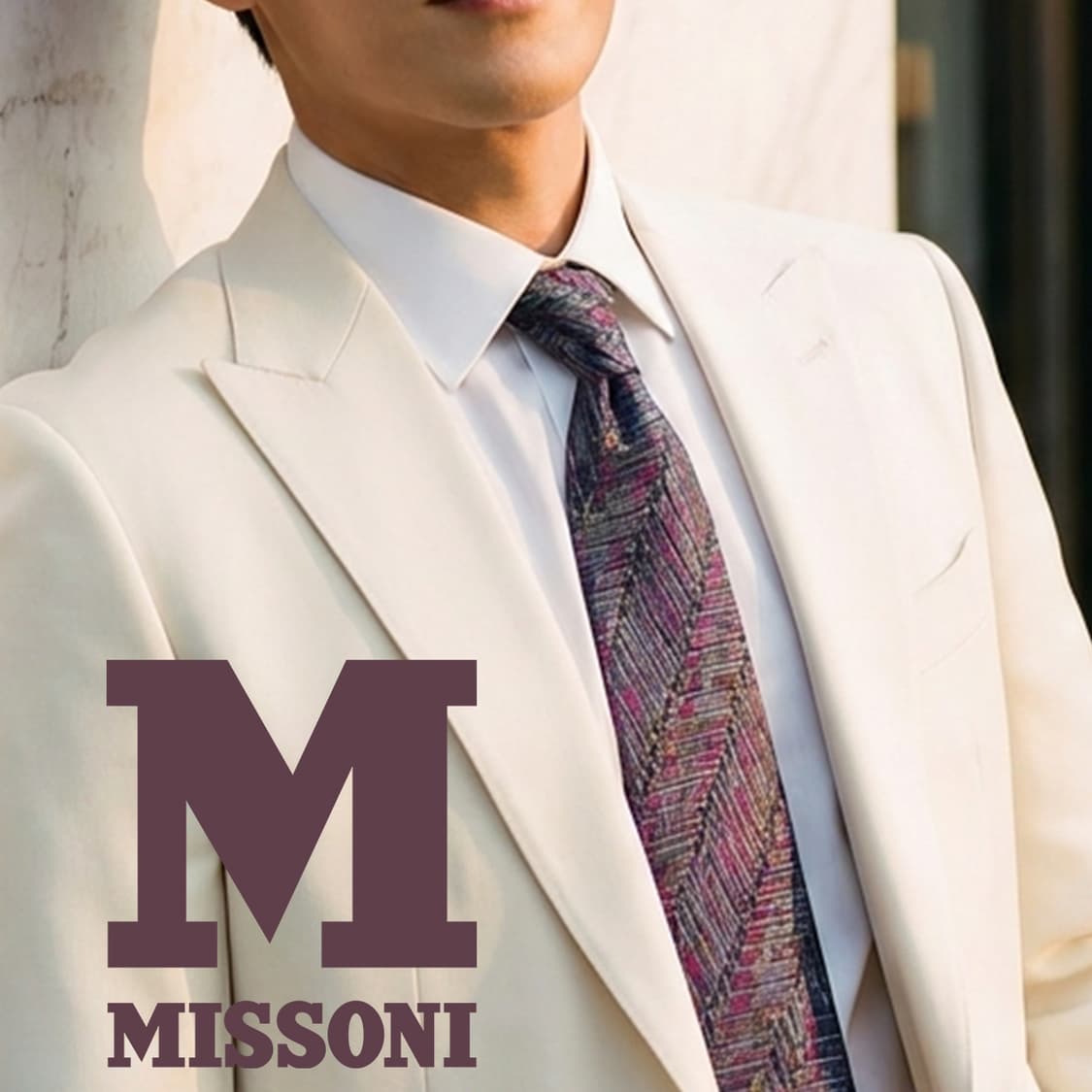 미쏘니 실크 퍼플 믹스 자카드 넥타이 9.6cm A+등급 K2414
 상품이미지1