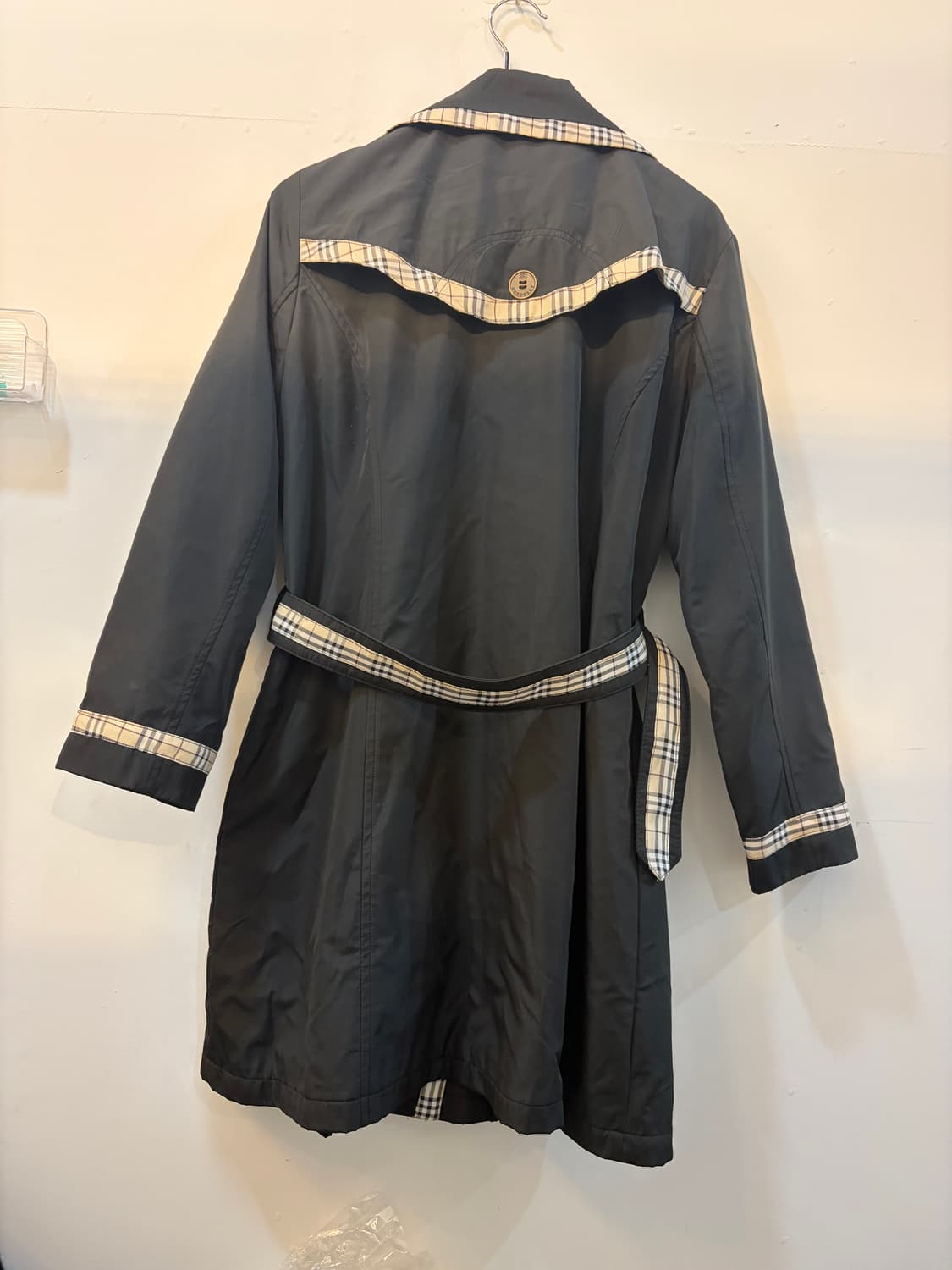 버버리 트렌치 코트 체크 배색 상품이미지2