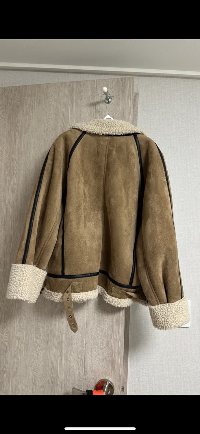 플레이스 스튜디오 스웨이드 오버핏 양털 무톤 무스탕 자켓 상품이미지3