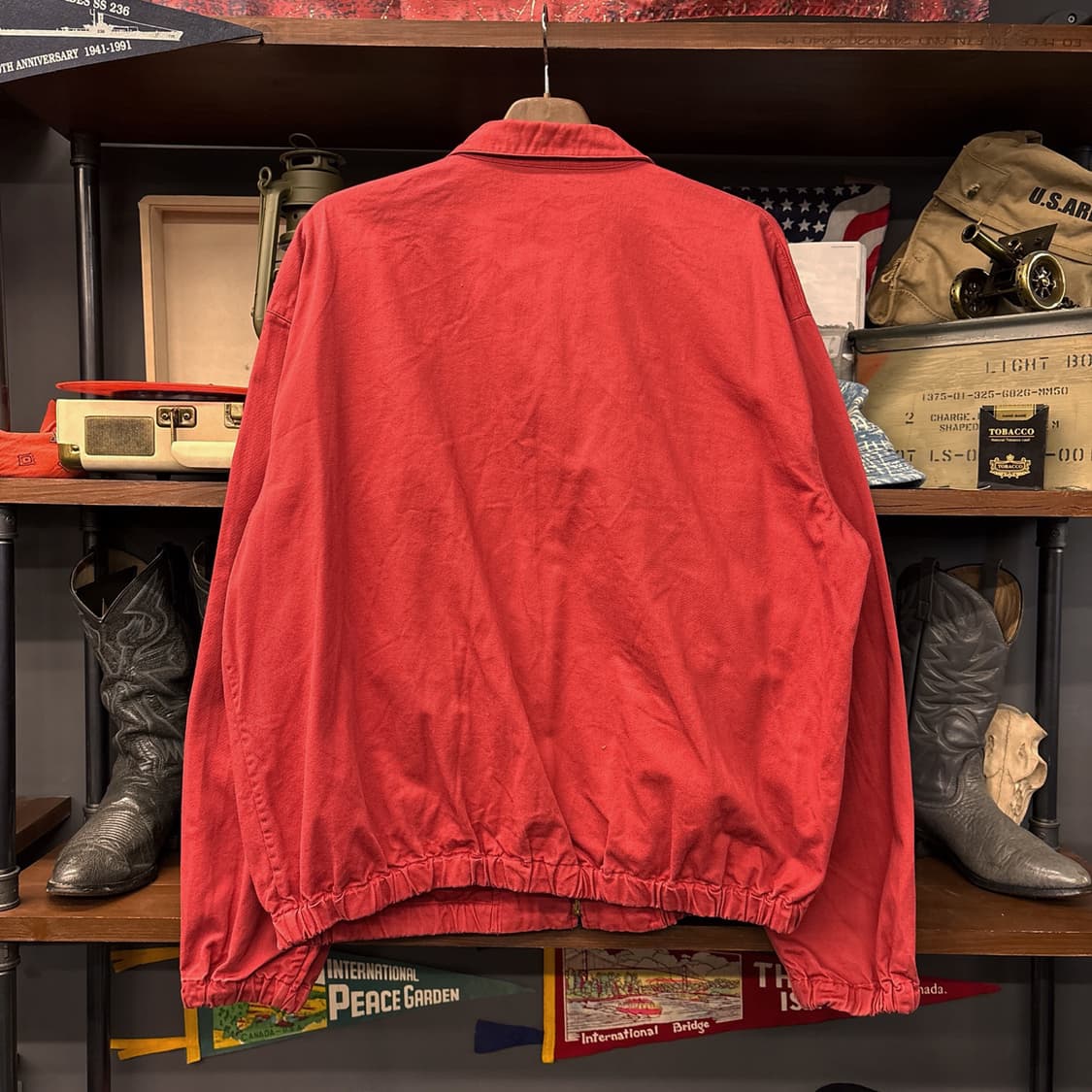 90s 폴로 랄프로렌 클래식 코튼트윌 스윙자켓 레드 N824 상품이미지2