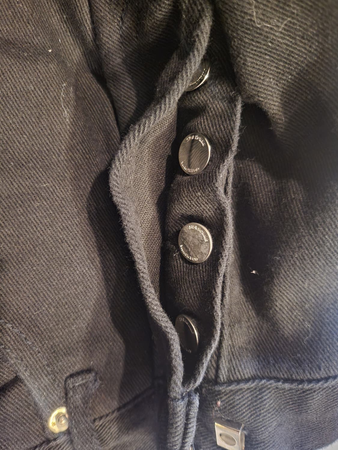 디올블랙 데미지 스티치 워싱 청바지 기장95 허리36 상품이미지9