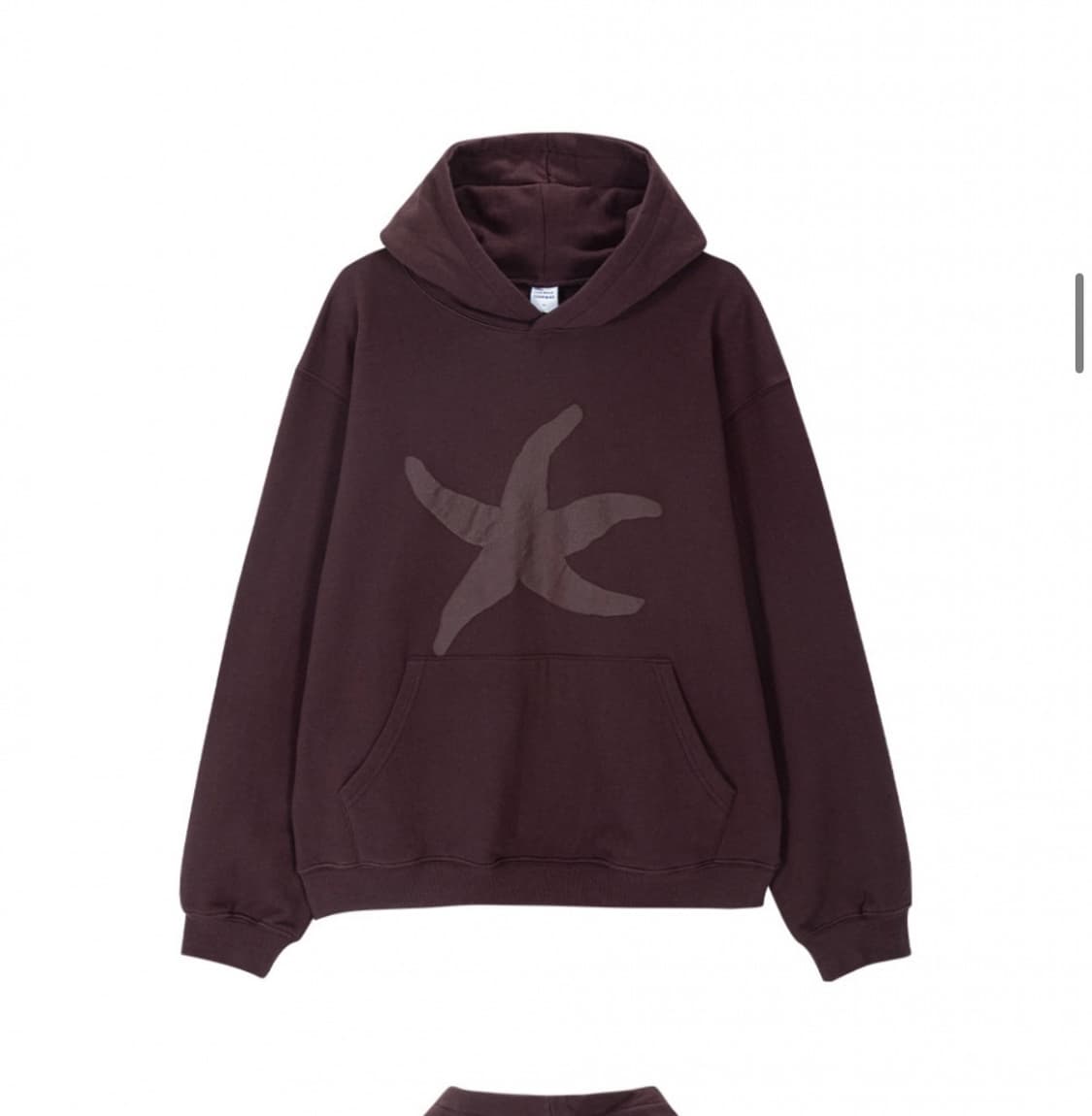 더콜디스트모먼트 후드티 다크와인(starfish hoodie) M 상품이미지4