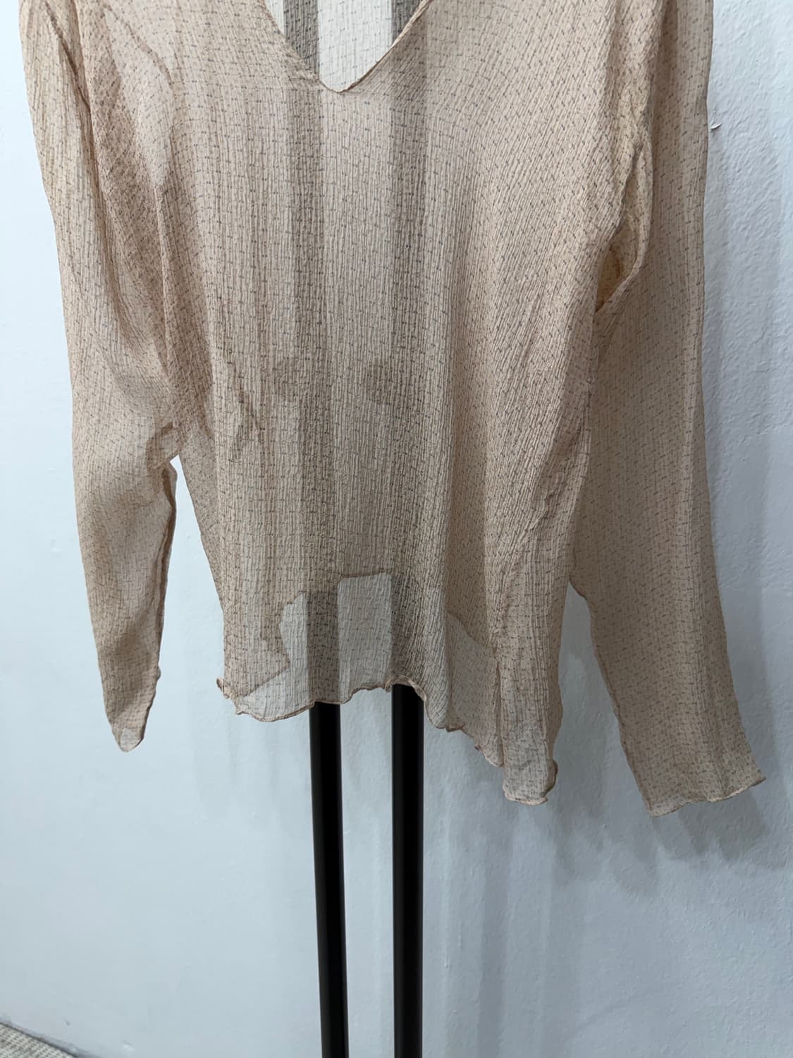 매장판정품) 마르니 시스루 실크 블라우스 38 상품이미지4