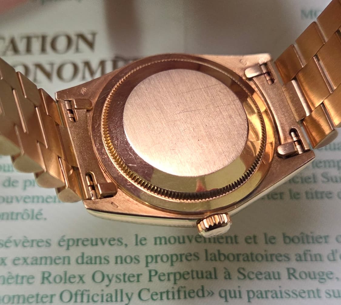 롤렉스 데이데이트 18238 18K올금통 바게트&다이아 샴골판 (원보증서 상품이미지6