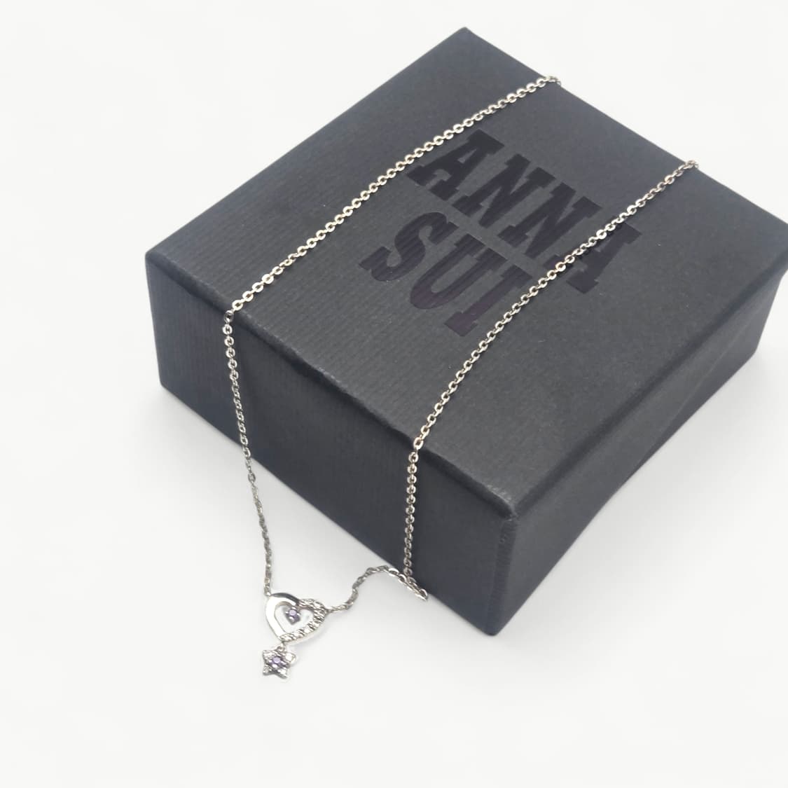 안나수이 하트 나비 펜던트 실버 목걸이 상품이미지2