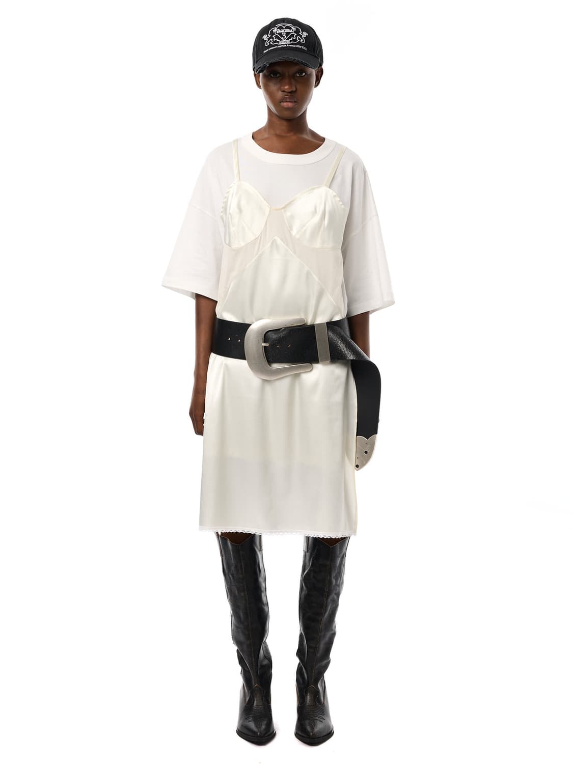 [XS]바퀘라 슬립 드레스 티셔츠 상품이미지1