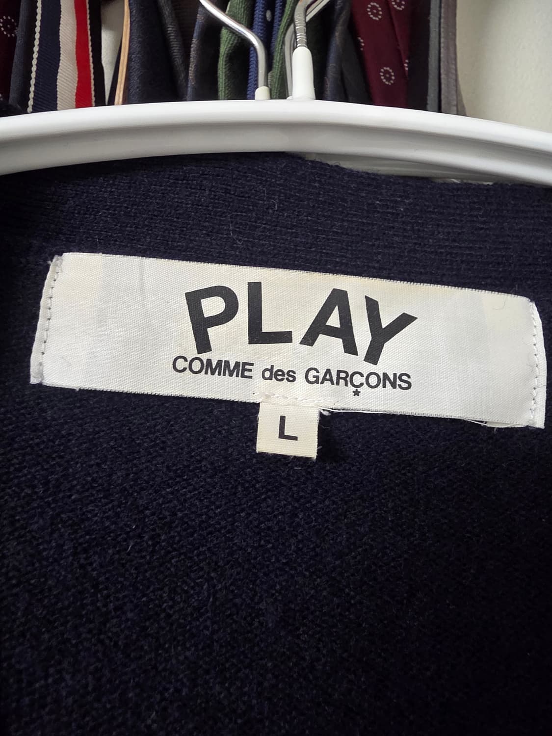 꼼데가르송 더블와펜 가디건  네이비 L 상품이미지4