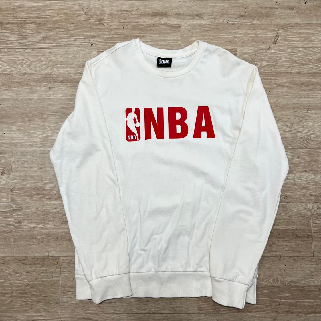 NBA 빅로고 맨투맨 티셔츠 [화이트] L/100 상품이미지1