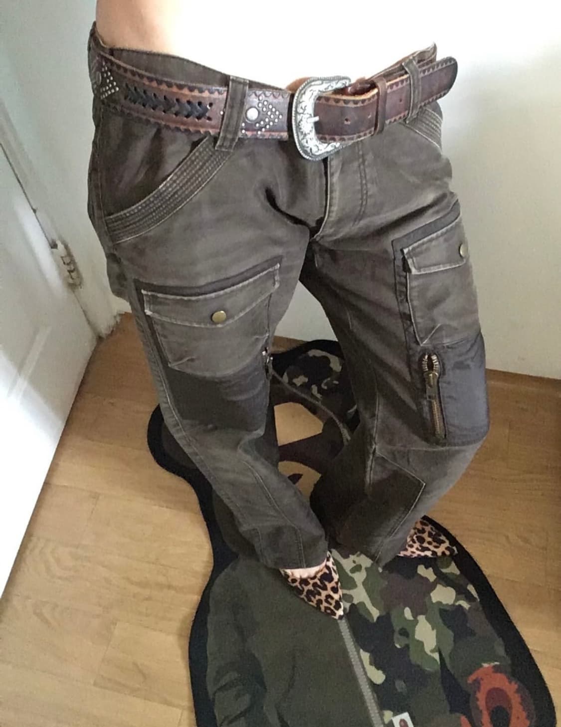 빈티지 브라운 팬츠 상품이미지2