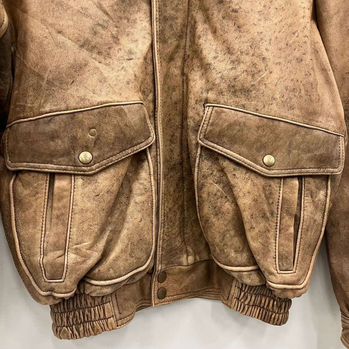 VTG 빈티지 브라운 램스킨 G-1 무스탕 L 상품이미지4