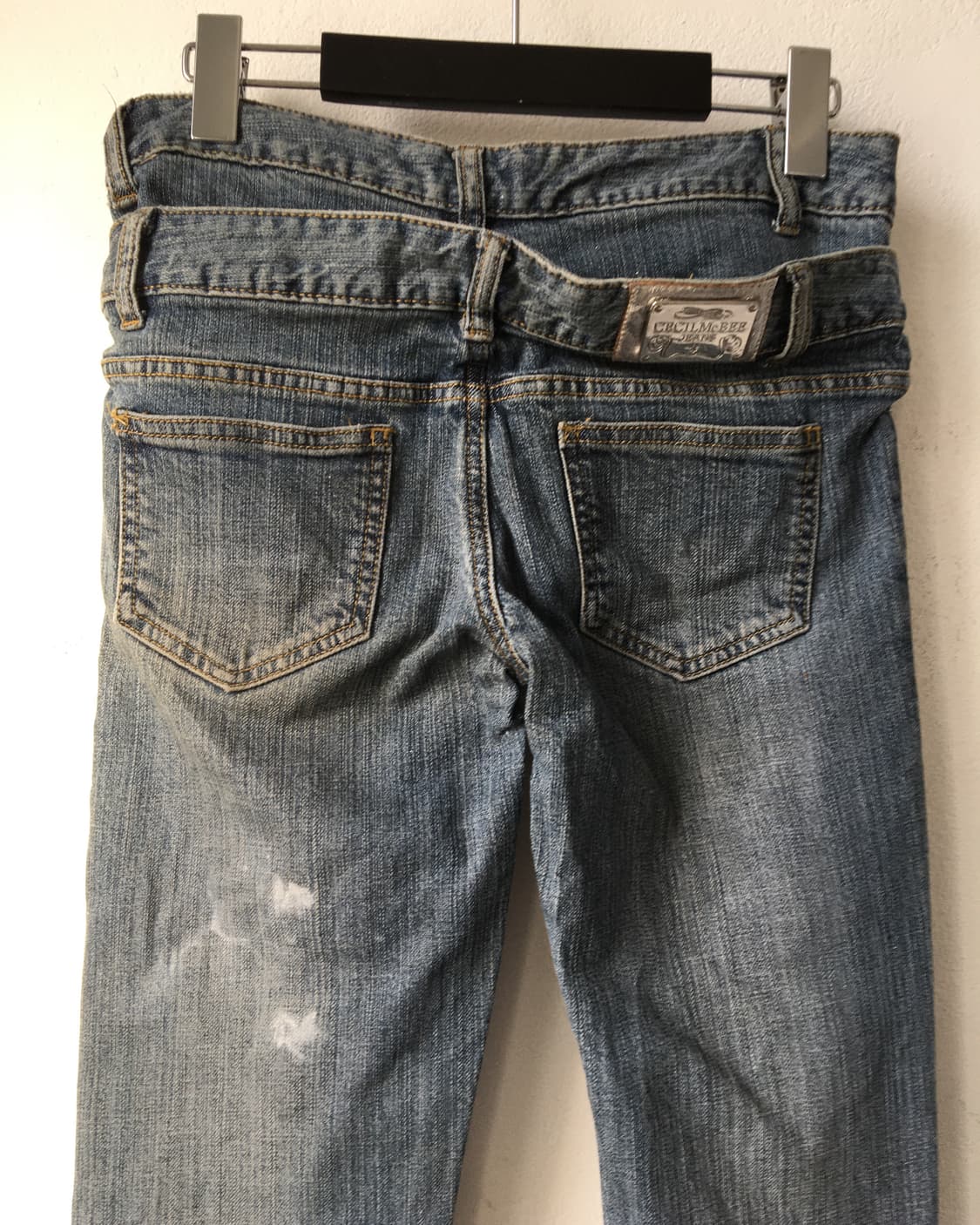 Cecil Mcbee double waist denim pants 상품이미지5