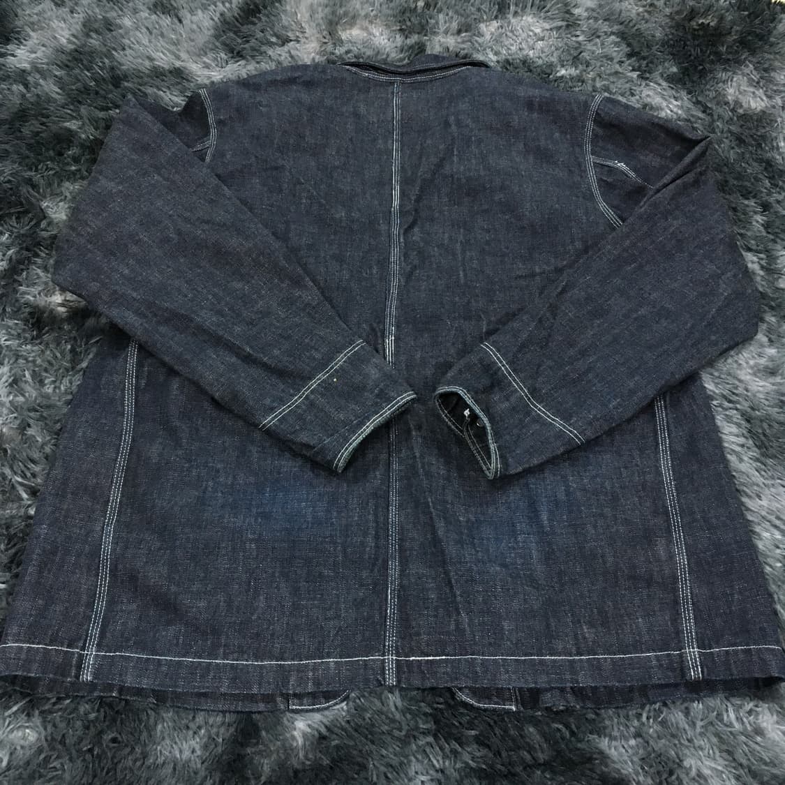 투티/0332 WEST SIDE 데님 흑청 자켓 생지 아우터 상의 상품이미지8