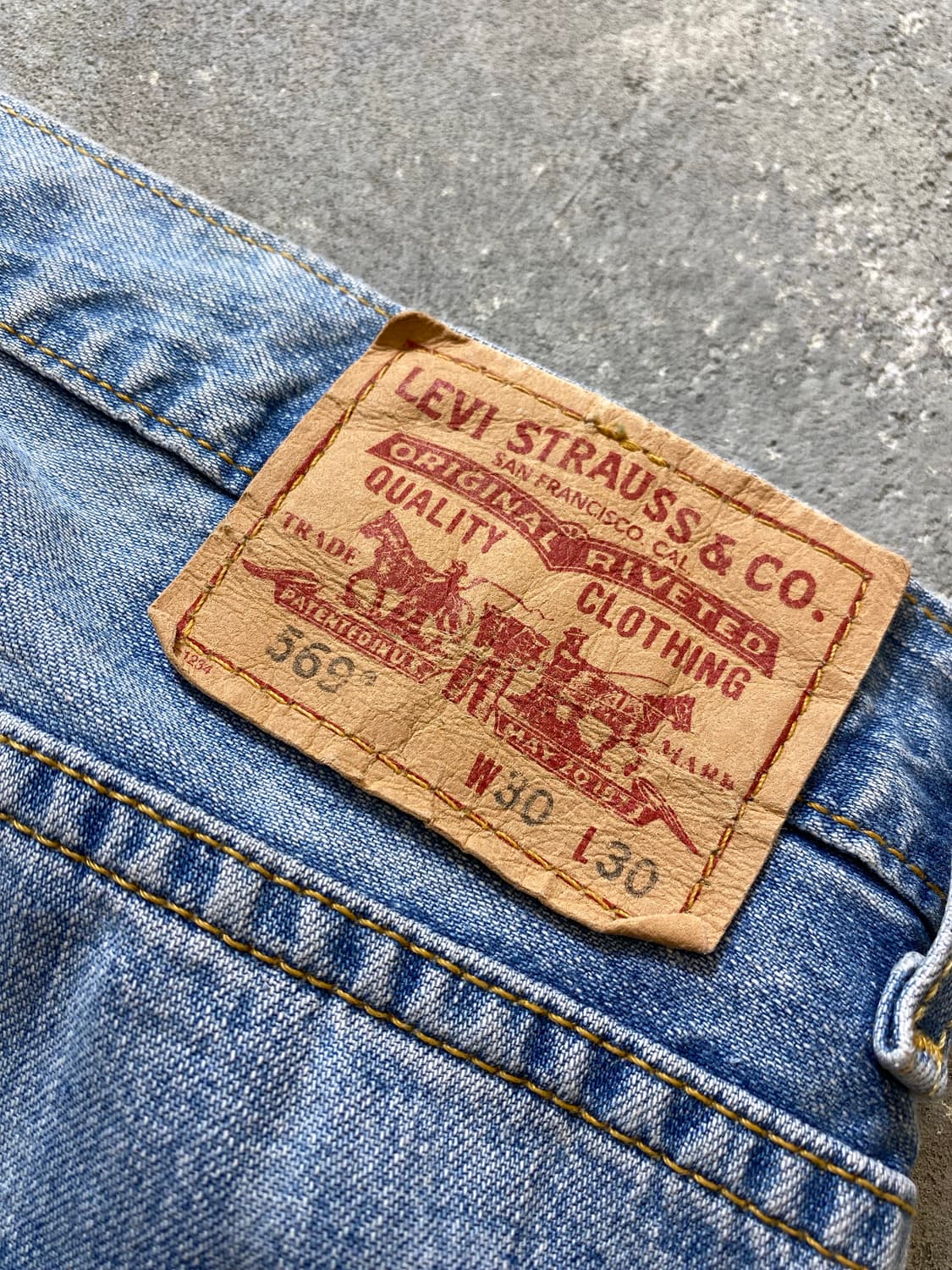 [30-31] 00s 리바이스 569 루즈 스트레이트 핏 데님팬츠 상품이미지7