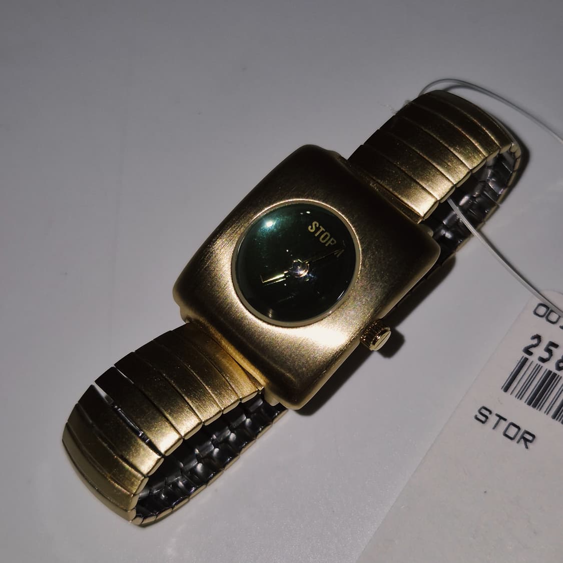 90s 영국 스톰 그린 스퀘어 반구 팔찌 시계 상품이미지8