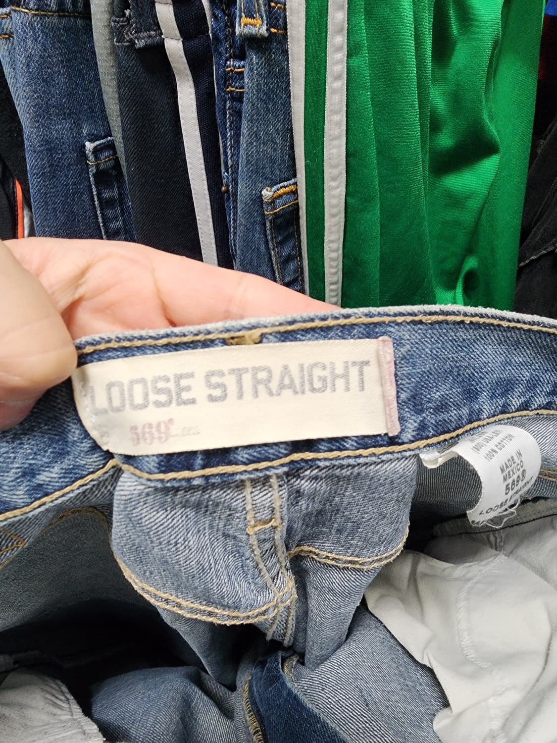 90s 리바이스 멕시코산 569 루즈스트레이트 청바지 상품이미지5